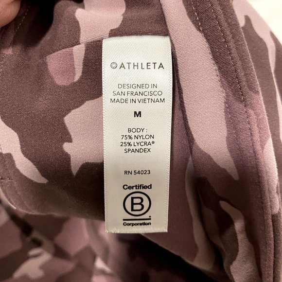 Athleta Elation 7/8 Tight Pink‎ Camo Size M - Picture 6 of 9